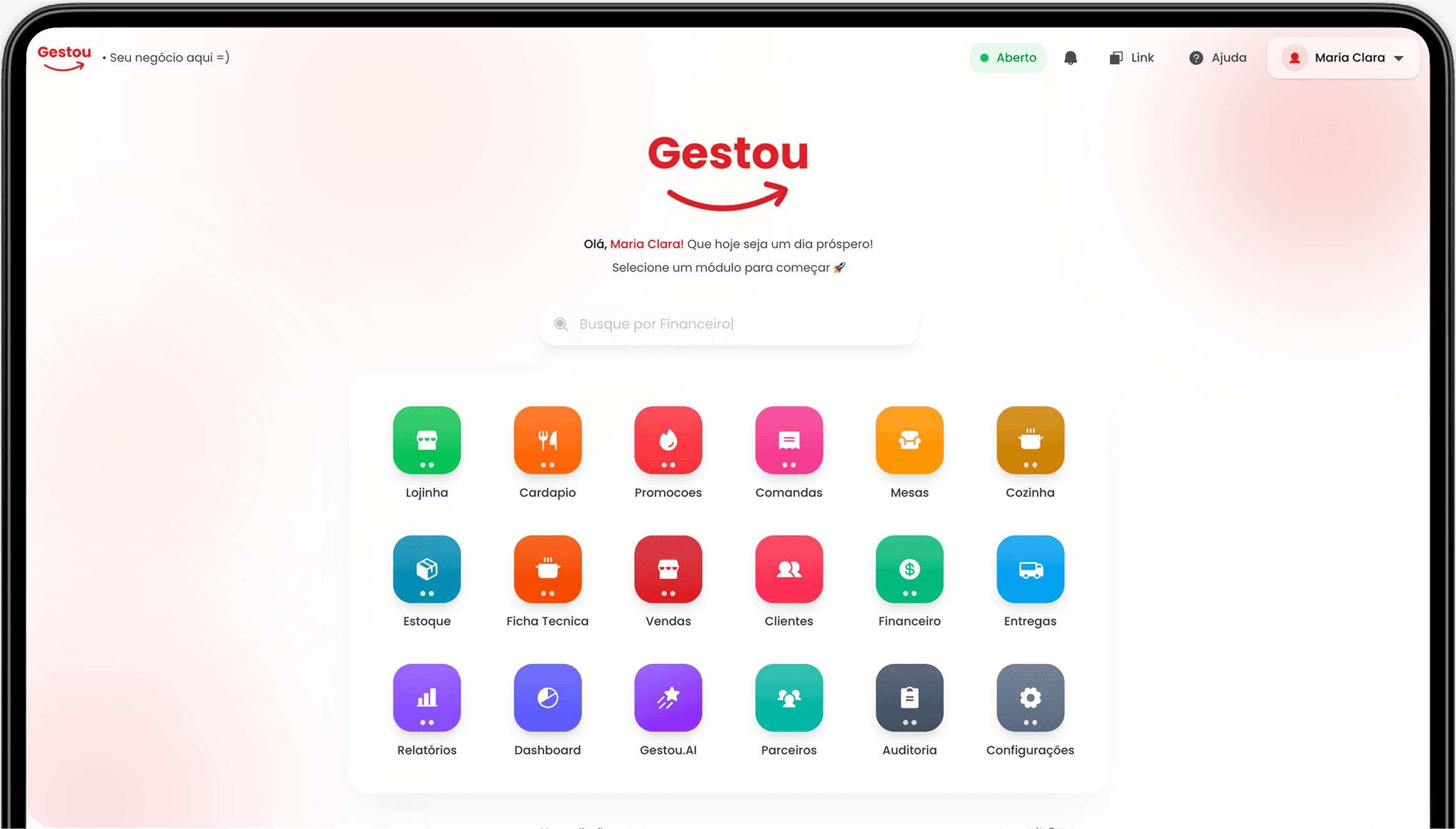 Painel de análises Gestou